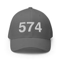 574 South Bend IN Area Code Closed Back Hat