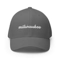 Cursive Milwaukee Closed Back Hat