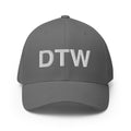 DTW Detroit MI Airport Code Closed Back Hat