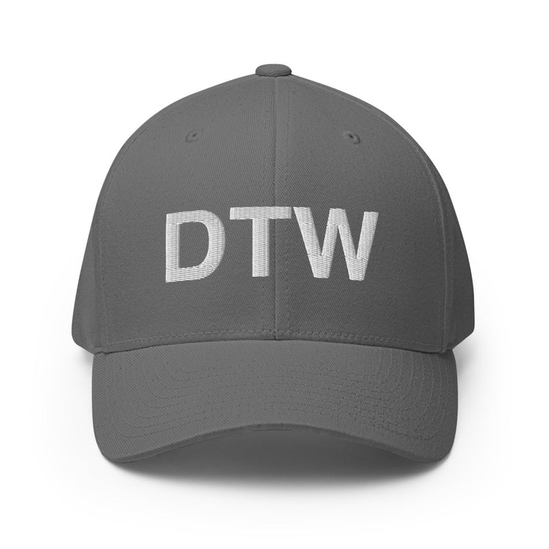 DTW Detroit MI Airport Code Closed Back Hat
