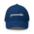 Cursive Greenville SC Closed Back Hat