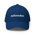 Cursive Milwaukee Closed Back Hat