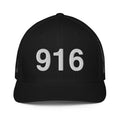 916 Sacramento Area Code Closed Back Trucker Hat