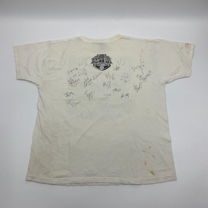 Austin Ice Bats 2000 Presidents Cup Autographed T-shirt Size XL