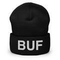 BUF Buffalo NY Airport Code Cuffed Beanie