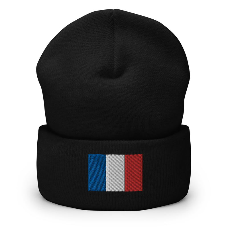 France Flag Cuffed Beanie