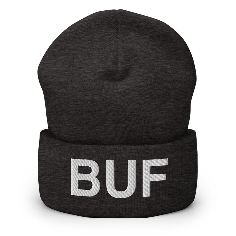 BUF Buffalo NY Airport Code Cuffed Beanie