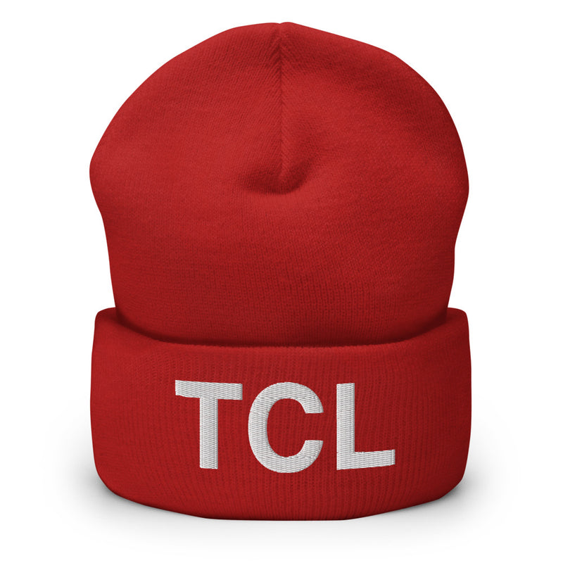 TCL Tuscaloosa Airport Code Cuffed Beanie