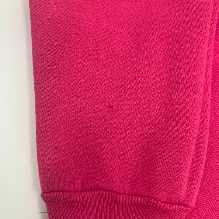 Vintage Hanes Her Way Pink Blank Sweater Size L Made in USA