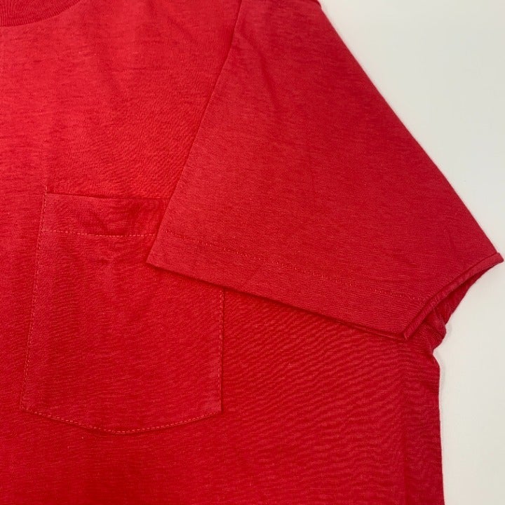Vintage BVD Salmon Single Stitch Pocket T-shirt Made in USA Size 2XL