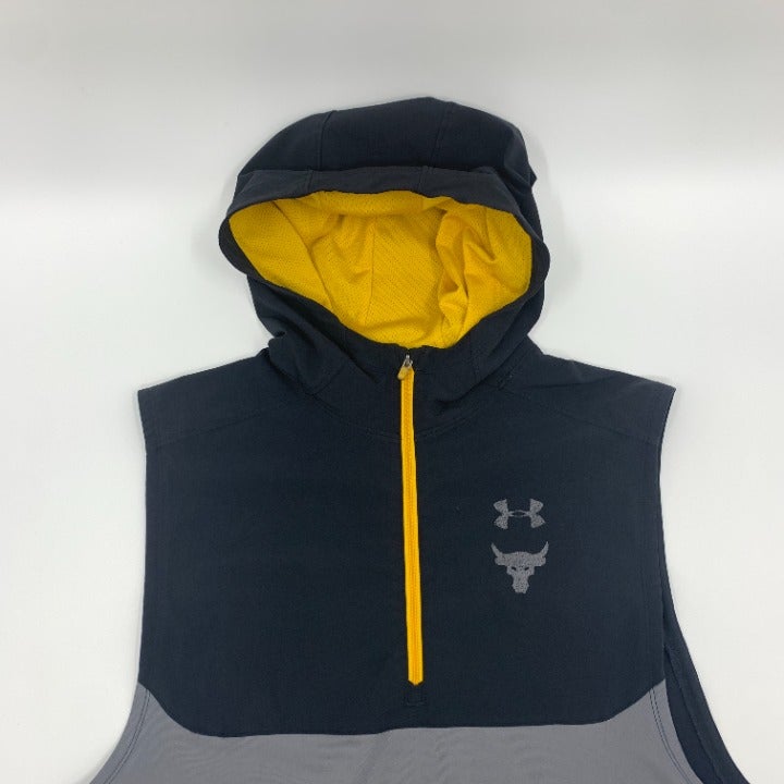 Under Armour UA The Rock Sleeveless Hooded Pullover Size XL