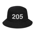 205 Alabama Area Code Denim Bucket Hat