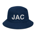 JAC Jackson Hole Airport Code Denim Bucket Hat