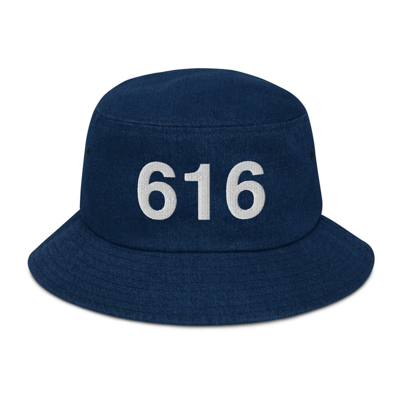 616 Grand Rapids MI Denim Bucket Hat
