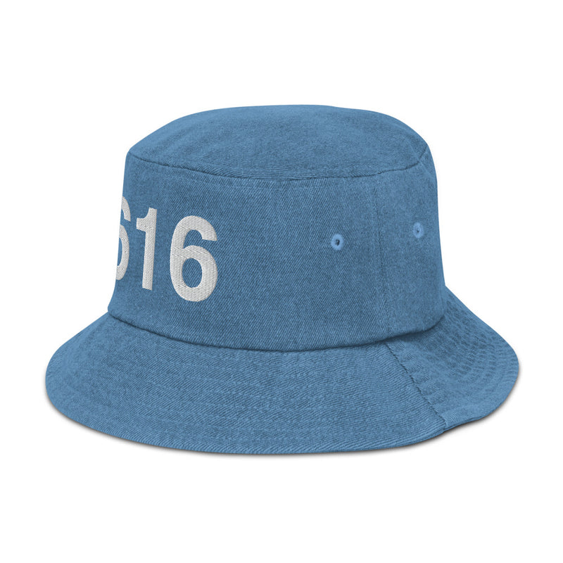 616 Grand Rapids MI Denim Bucket Hat