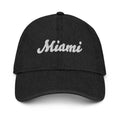 Script Miami FL Denim Dad Hat