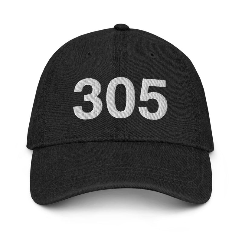 305 Miami Area Code Denim Dad Hat