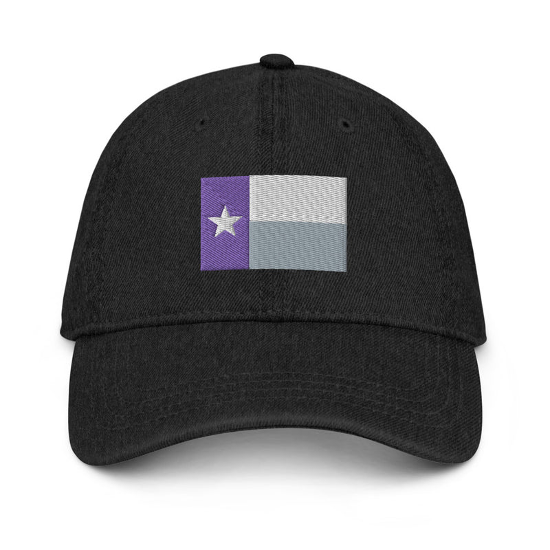 Purple Texas Flag Denim Dad Hat