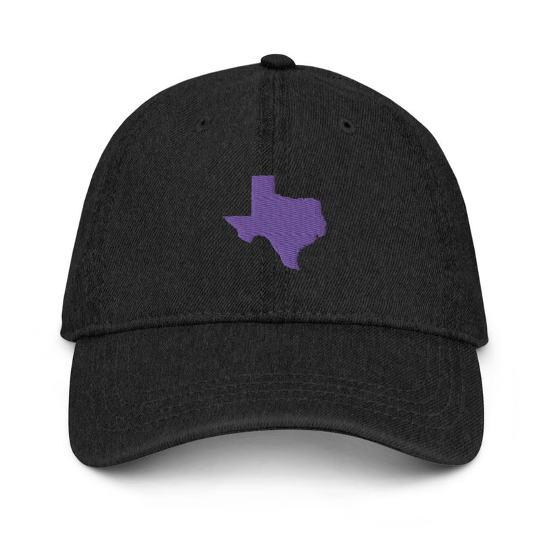 Purple Texas Denim Dad Hat