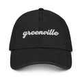 Cursive Greenville SC Denim Dad Hat