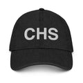 CHS Charleston SC Airport Code Denim Dad Hat