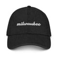 Cursive Milwaukee Denim Dad Hat
