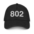 802 Vermont Area Code Denim Dad Hat