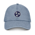 Tennessee Tri Star Flag Denim Dad Hat