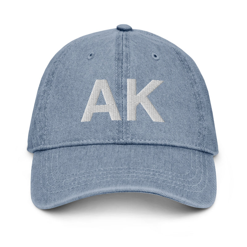 Alaska AK Denim Dad Hat