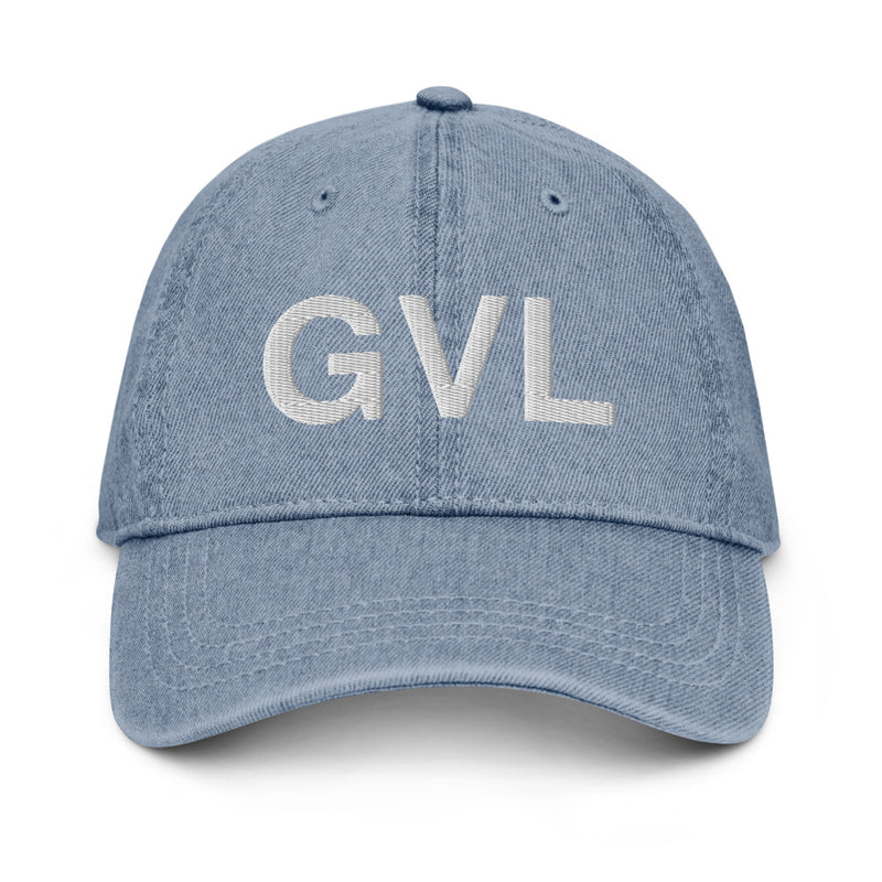 GVL Greenville SC Airport Code Denim Dad Hat