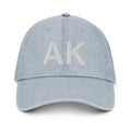 Alaska AK Denim Dad Hat