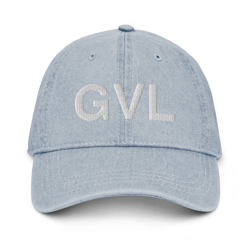 GVL Greenville SC Airport Code Denim Dad Hat