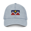 Denver Colorado Flag Denim Dad Hat