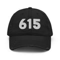 615 Nashville Area Code Distressed Dad Hat