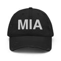 MIA Miami FL Airport Code Distressed Dad Hat
