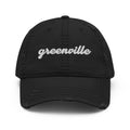 Cursive Greenville SC Distressed Dad Hat