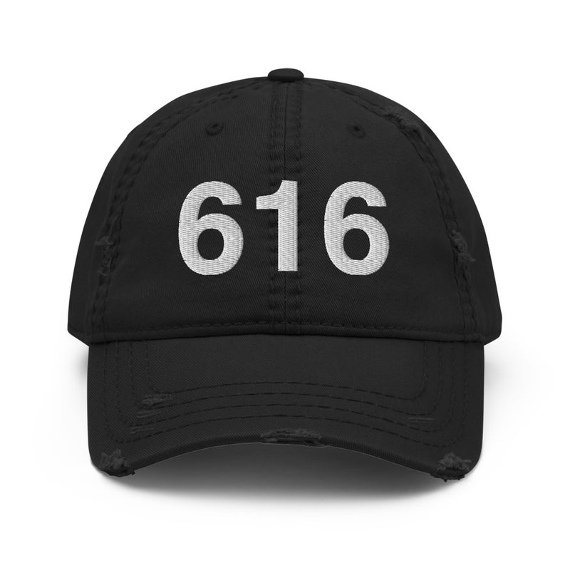 616 Grand Rapids MI Distressed Dad Hat