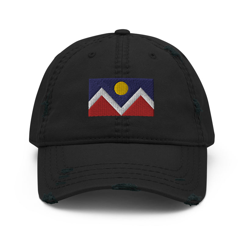 Denver Colorado Flag Distressed Dad Hat