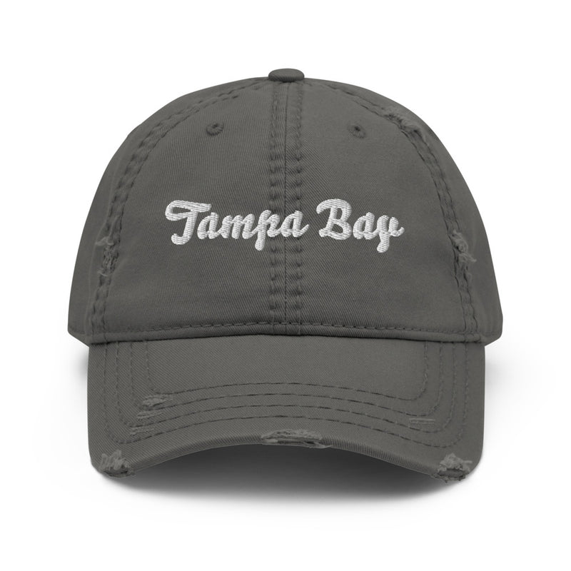 Script Tampa Bay FL Distressed Dad Hat