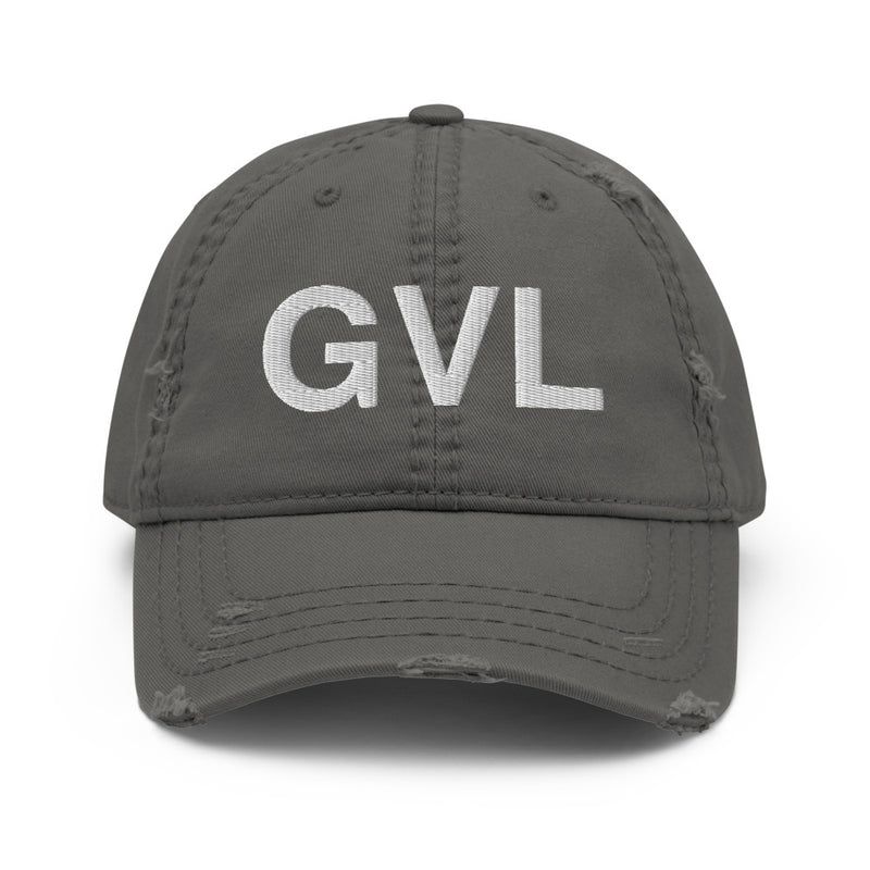 GVL Greenville SC Airport Code Distressed Dad Hat