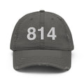 814 Erie Area Code Distressed Dad Hat
