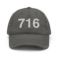 716 Buffalo NY Area Code Distressed Dad Hat