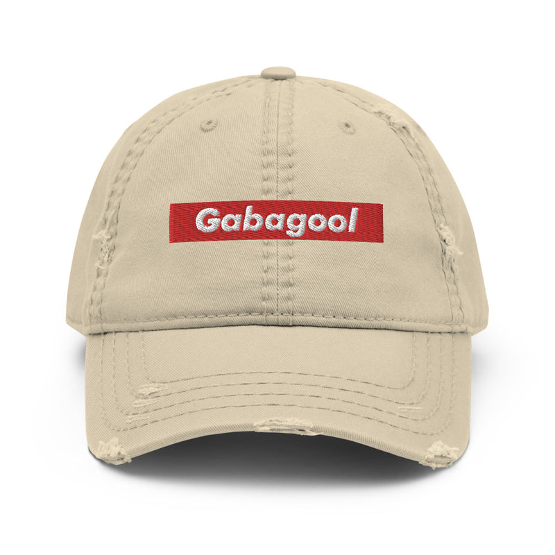 Gabagool Box Logo Distressed Dad Hat