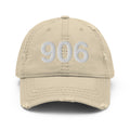 906 Upper Peninsula MI Distressed Dad Hat