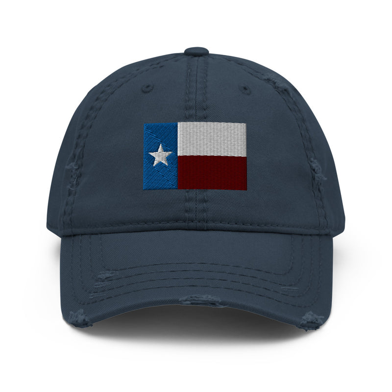 Maroon Texas Flag Distressed Dad Hat