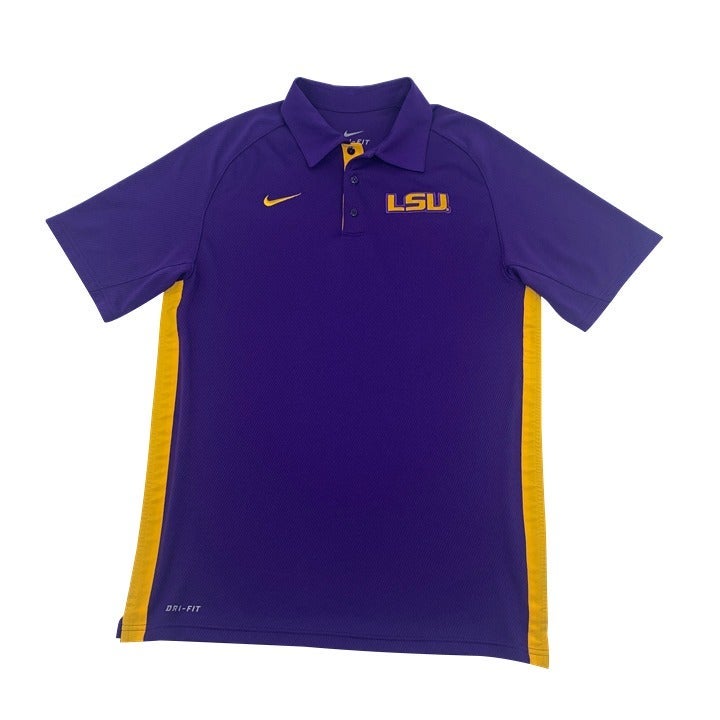 Purple LSU Tigers Nike Polo Size S