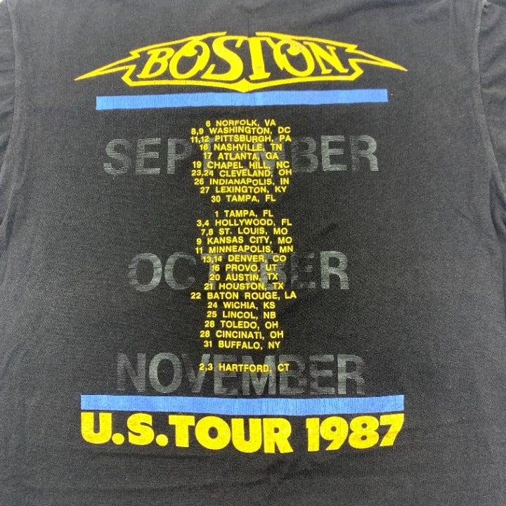 1987 Boston Third Stage Tour T-Shirt Size L Made in USA