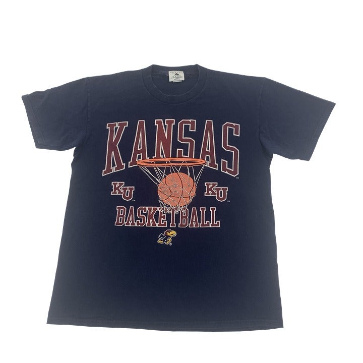 Vintage Kansas Jayhawks Basketball T-shirt Size L