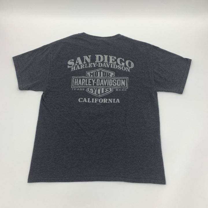 SD California Harley Davidson Mechanic Babe T-Shirt Size L
