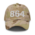 864 Greenville SC Area Code Camo Dad Hat